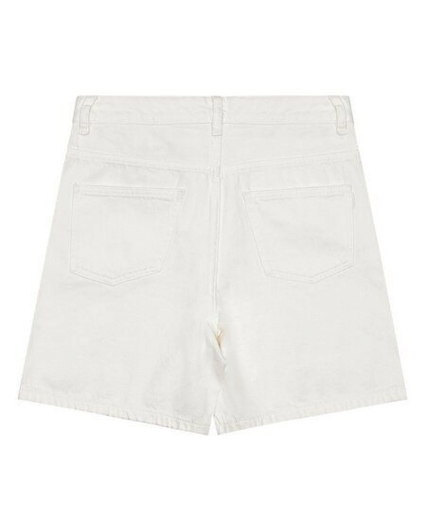 KnowledgeCotton Apparel GALE gerade Mid-Rise Twill 5-Pocket-Shorts - GOTS/Vegan – Ansicht 3