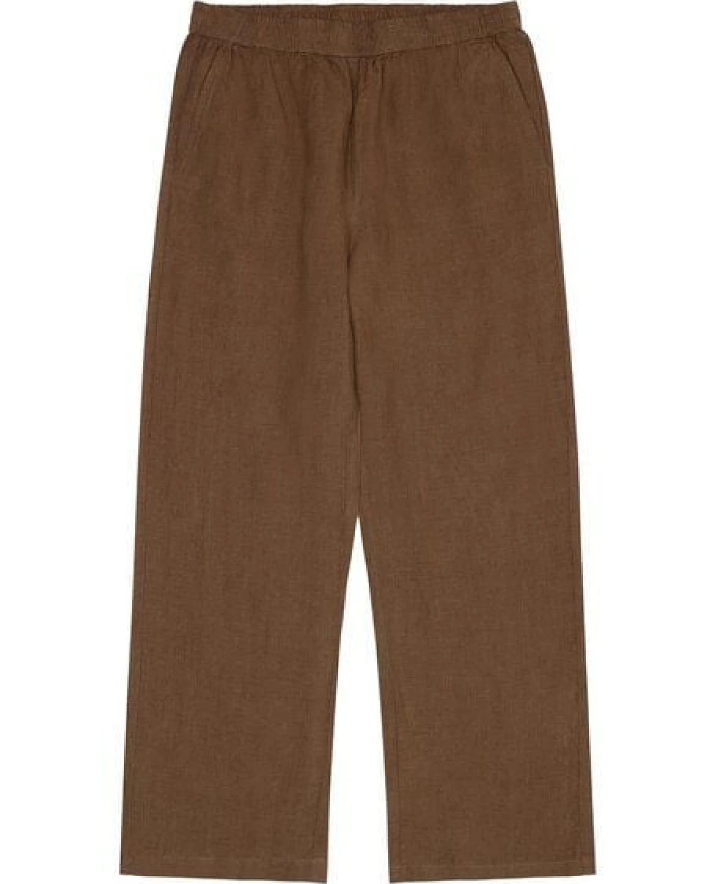 KnowledgeCotton Apparel POSEY weite, mittelhohe Leinenhose - GOTS/Vegan – Ansicht 3