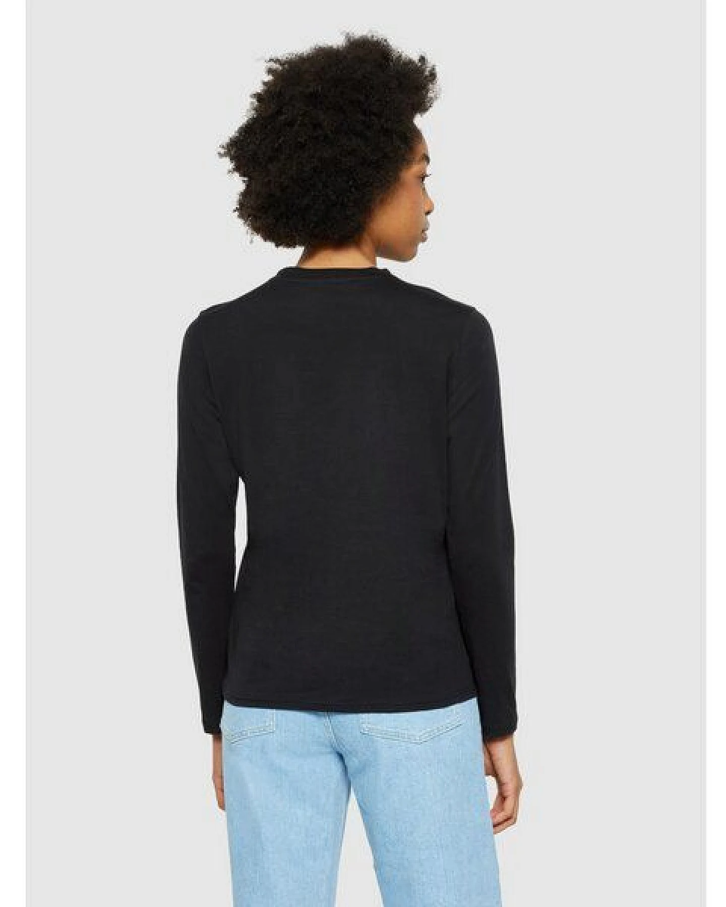 KnowledgeCotton Apparel Basic Pima-Baumwoll-Shirt mit langen Ärmeln - Bio-Baumwolle GOTS/Vegan – Ansicht 3