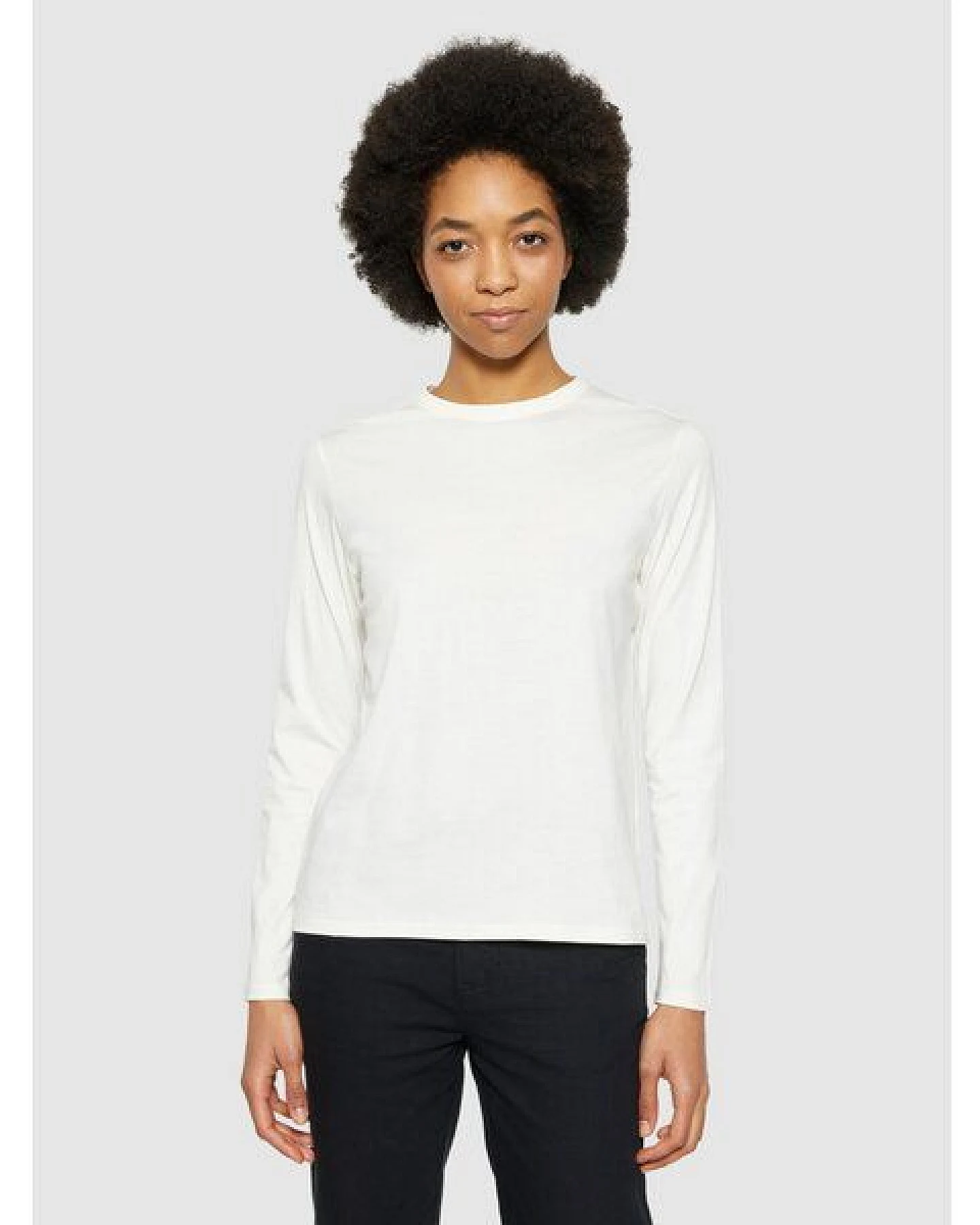 KnowledgeCotton Apparel Basic Pima-Baumwoll-Shirt mit langen Ärmeln - Bio-Baumwolle GOTS/Vegan – Ansicht 2