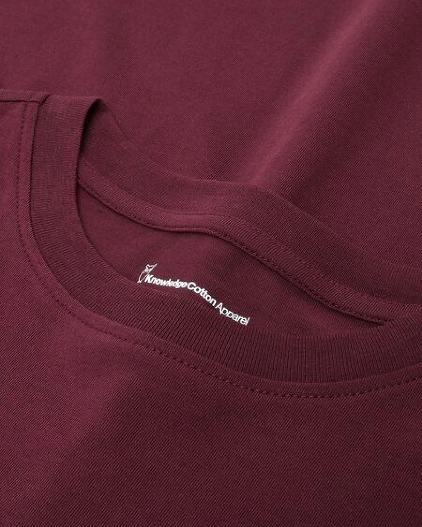 KnowledgeCotton Apparel Basic Pima-Baumwoll-Shirt mit langen Ärmeln - Bio-Baumwolle GOTS/Vegan – Ansicht 3