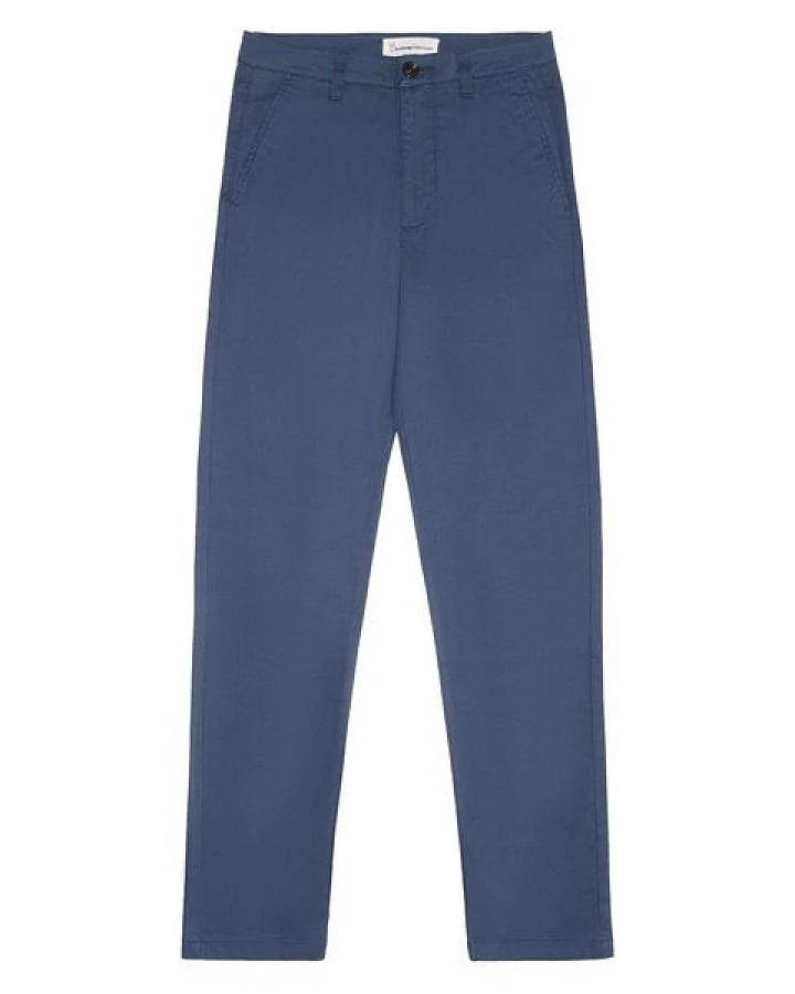 KnowledgeCotton Apparel IRIS Mom-Fit Mid-Rise Canvas Pique Chino - GOTS/Vegan