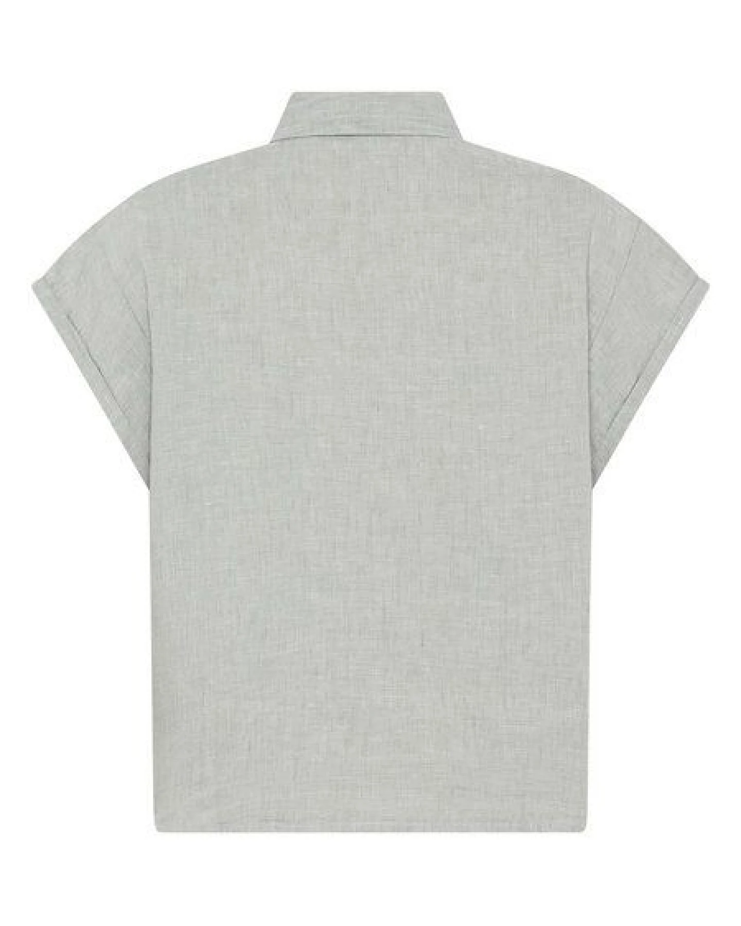 KnowledgeCotton Apparel ASTER faltbares Kurzarm-Leinenhemd - Bio-Leinen - GOTS/Vegan – Ansicht 2