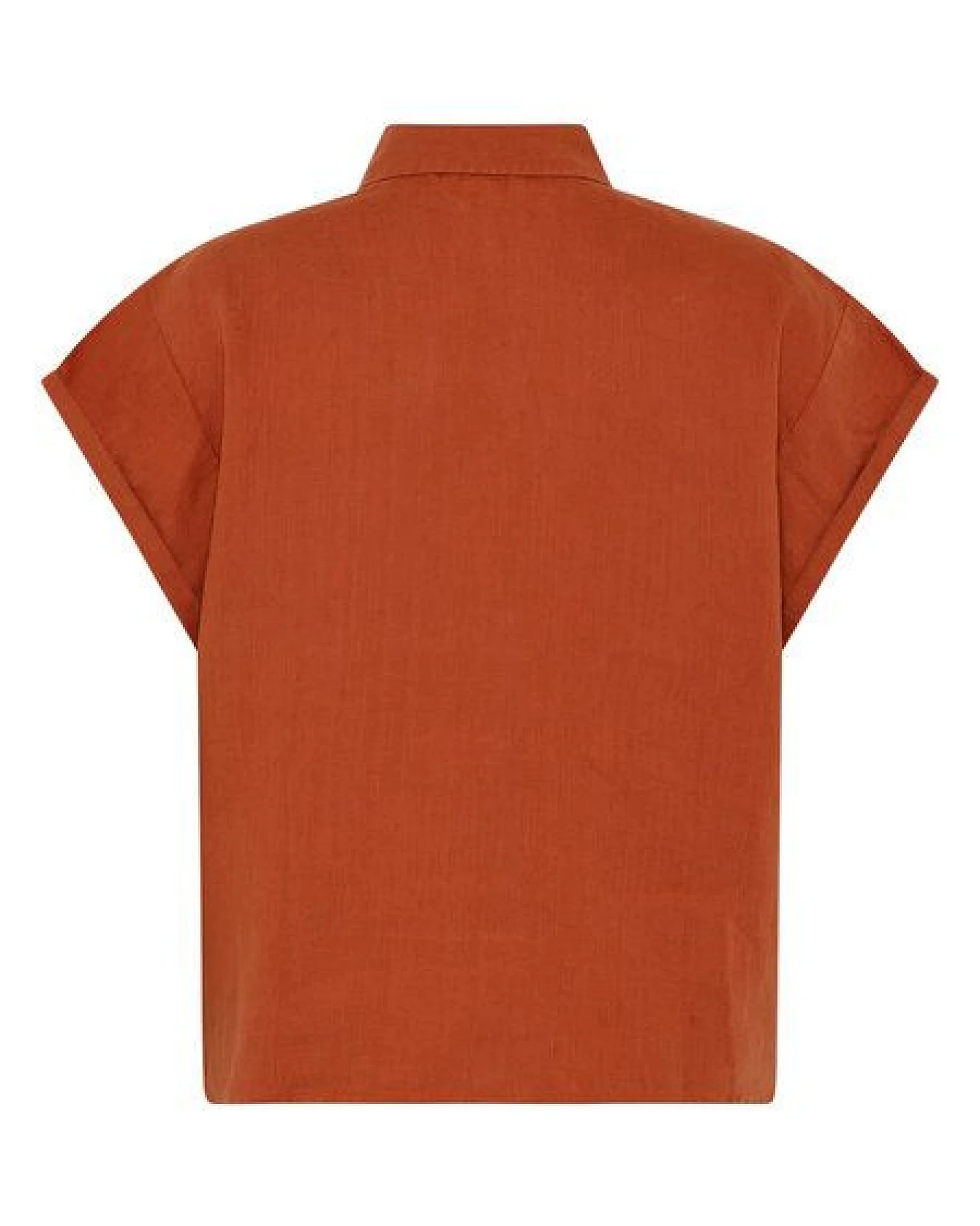 KnowledgeCotton Apparel ASTER faltbares Kurzarm-Leinenhemd - Bio-Leinen - GOTS/Vegan – Ansicht 2