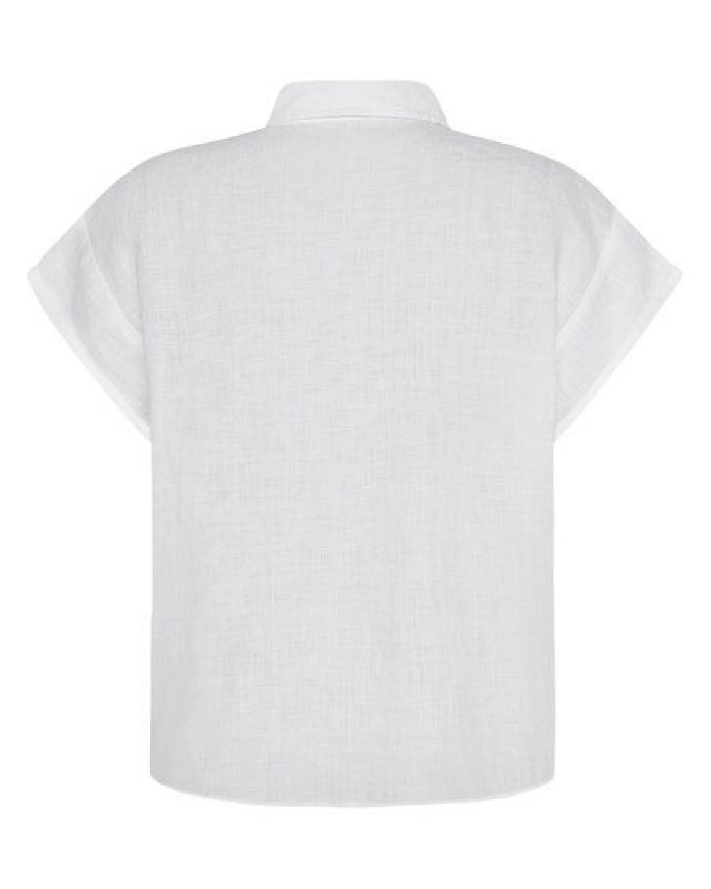 KnowledgeCotton Apparel ASTER faltbares Kurzarm-Leinenhemd - Bio-Leinen - GOTS/Vegan – Ansicht 3