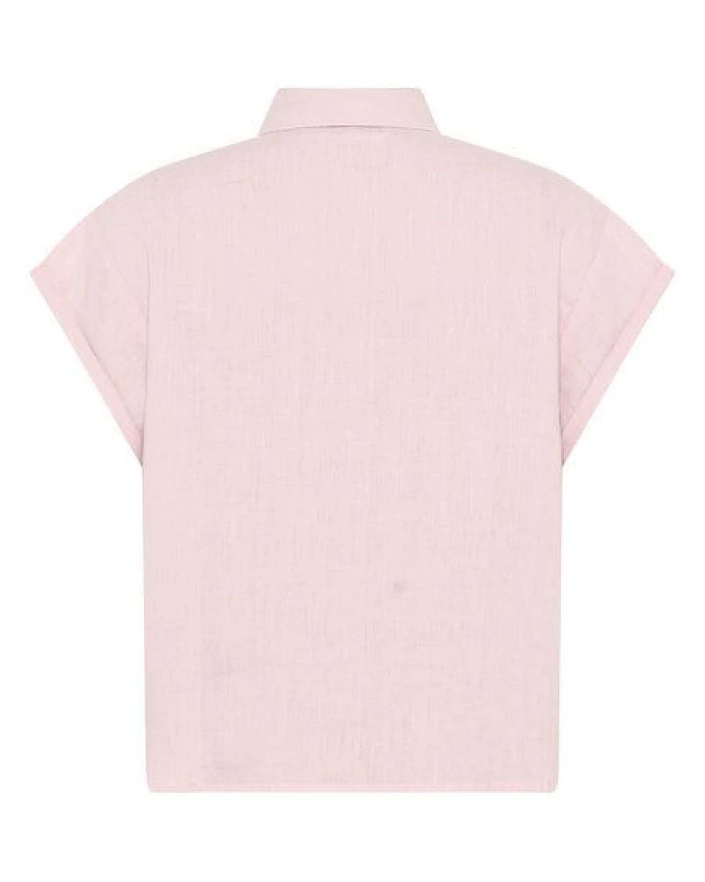 KnowledgeCotton Apparel ASTER faltbares Kurzarm-Leinenhemd - Bio-Leinen - GOTS/Vegan – Ansicht 2