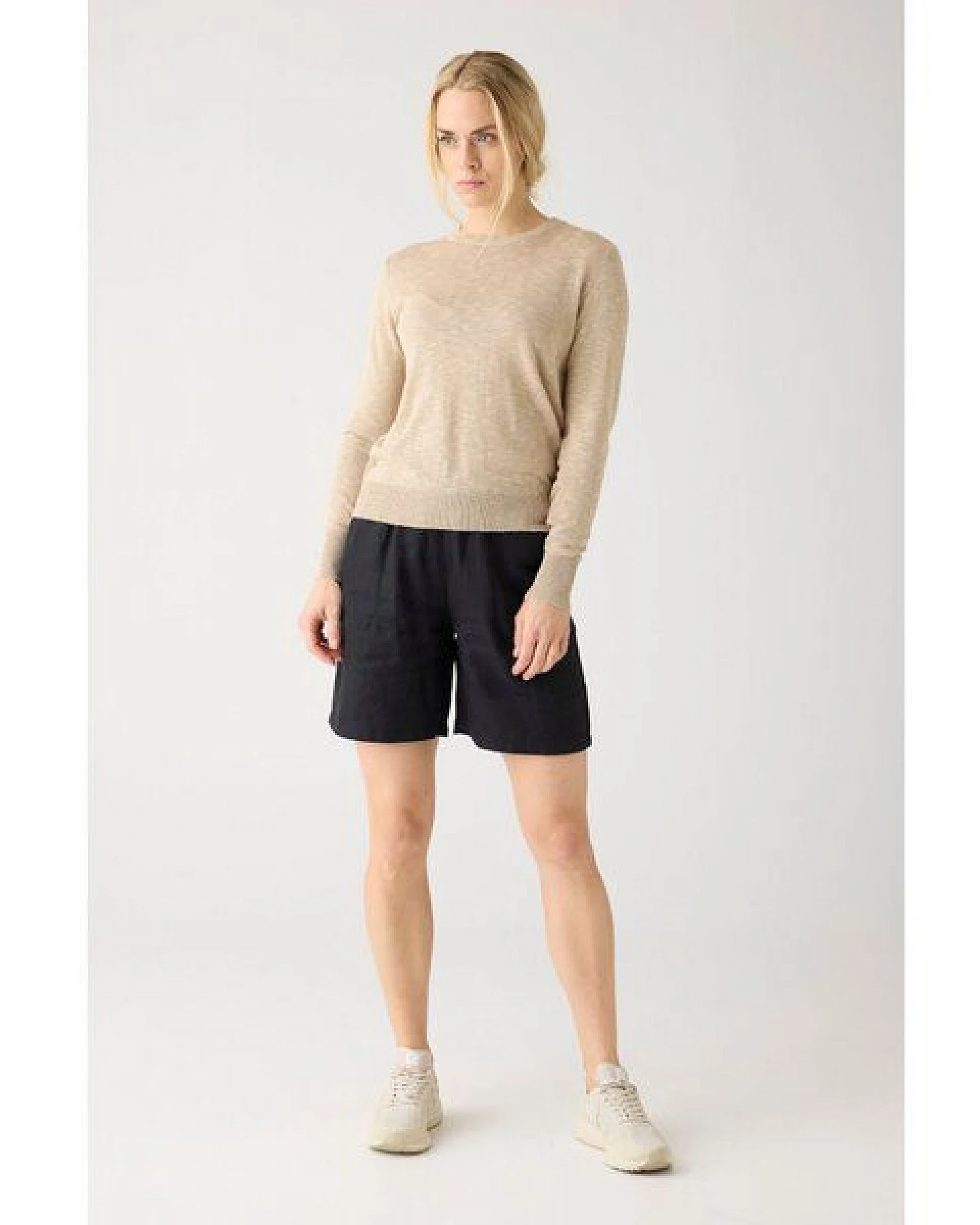 KnowledgeCotton Apparel Crew-Neck-Pullover aus Tencel Damen – Ansicht 3