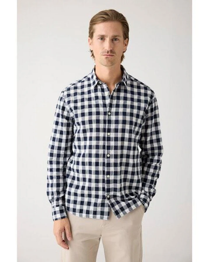 KnowledgeCotton Apparel Regular checked Hemd aus Bio-Baumwolle - GOTS/Vegan