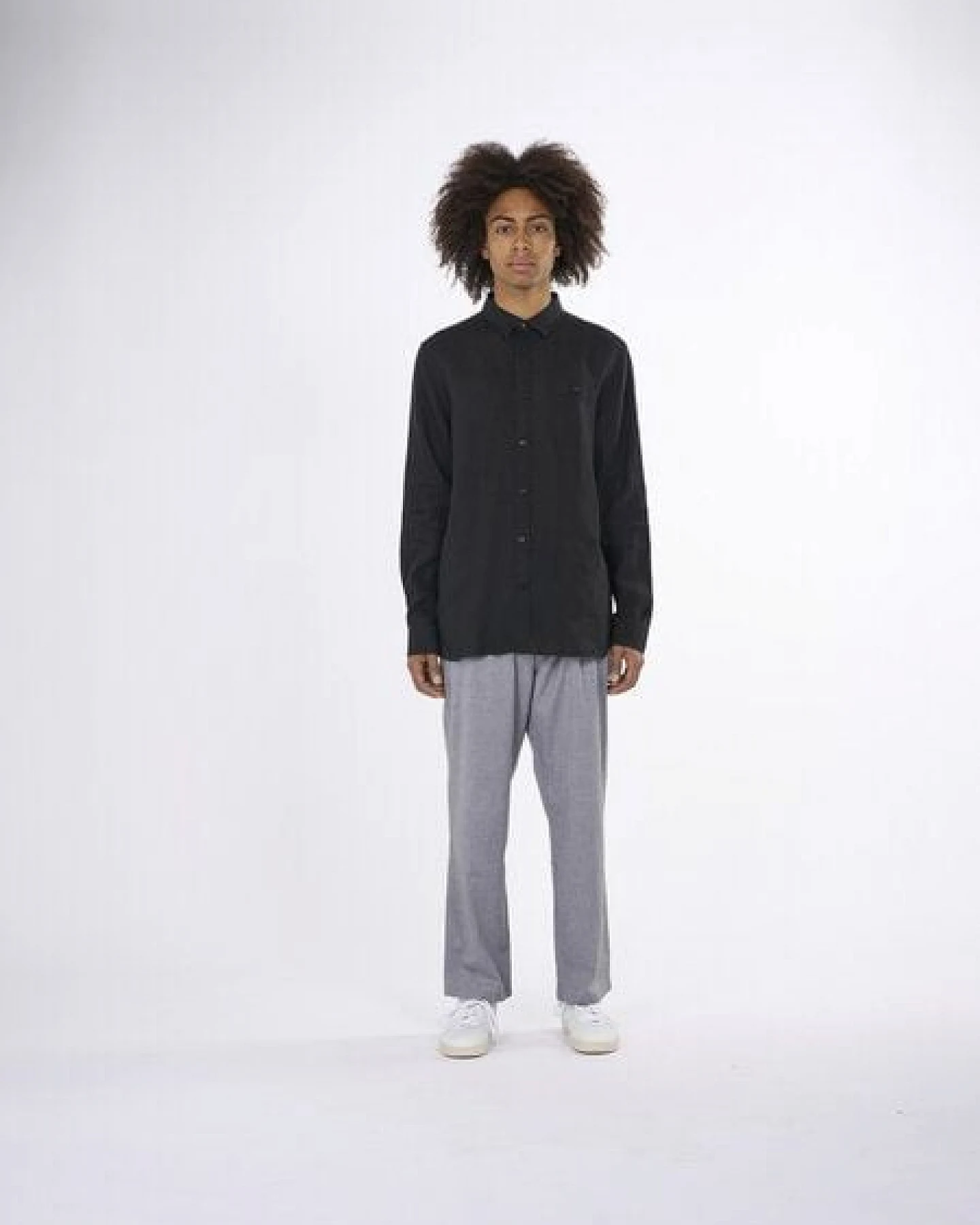 KnowledgeCotton Apparel Regular Hemd aus Bio-Leinen - GOTS/Vegan – Ansicht 3