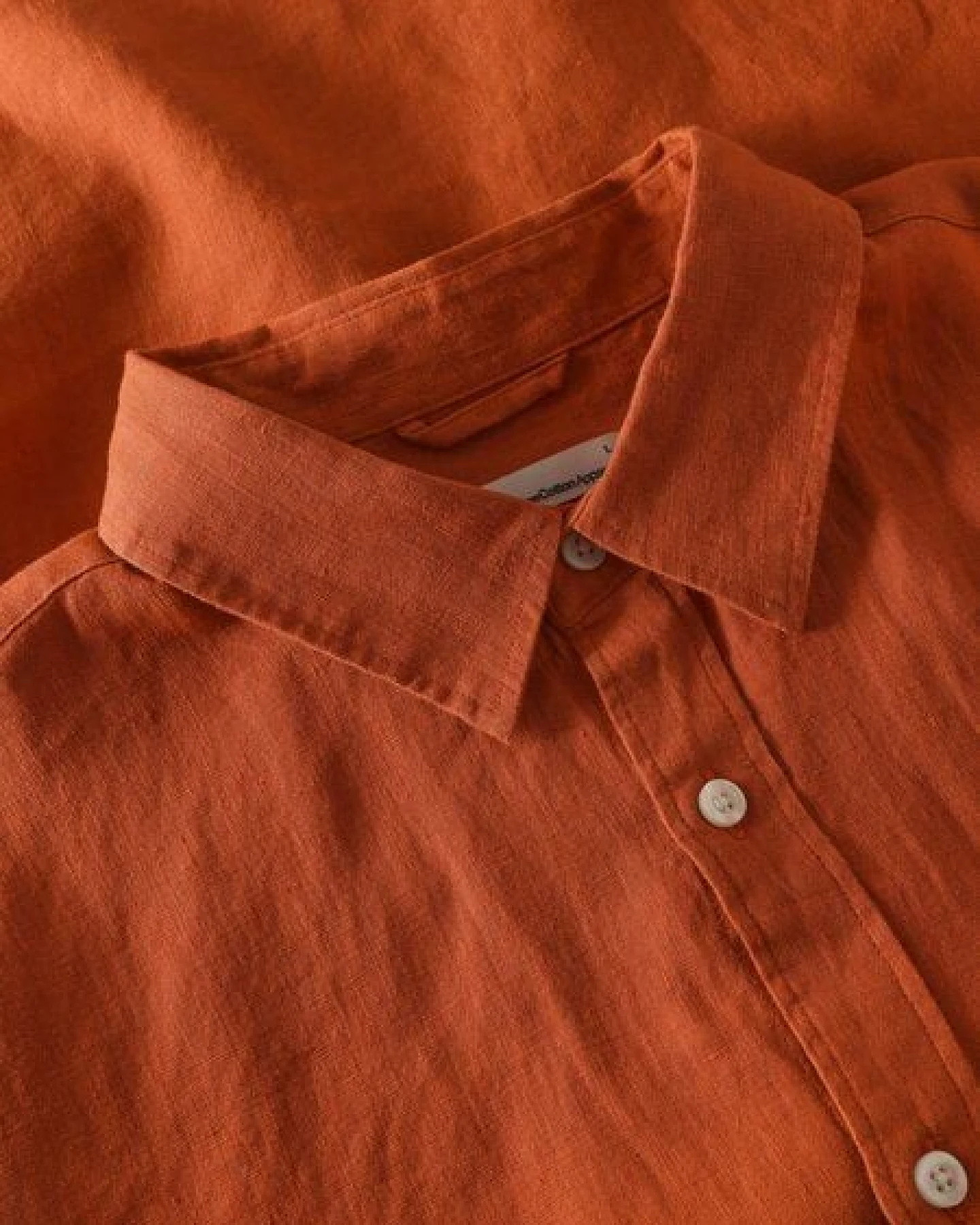 KnowledgeCotton Apparel Regular Hemd aus Bio-Leinen - GOTS/Vegan – Ansicht 3