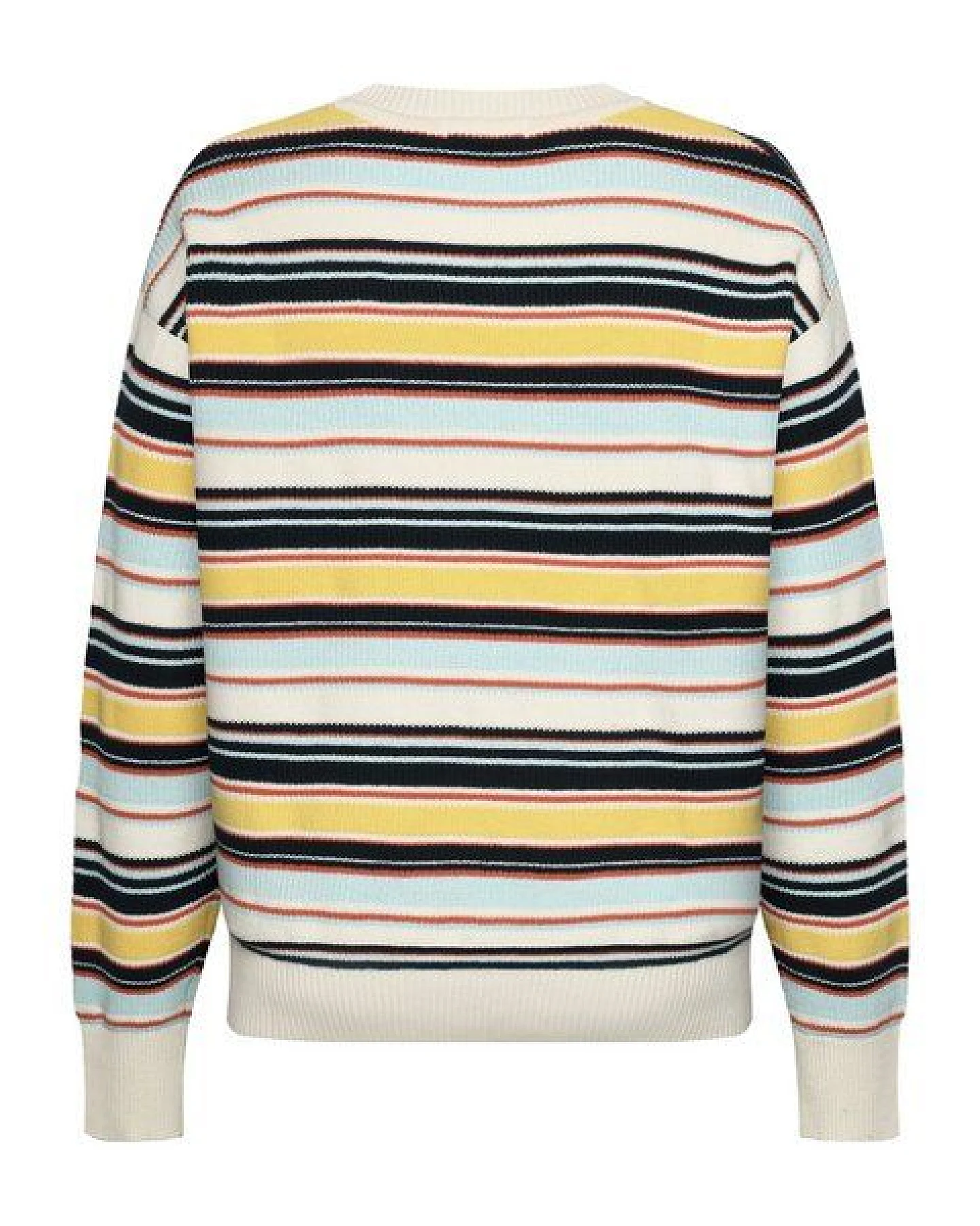 KnowledgeCotton Apparel Mehrfarbiger Streifenstruktur Pullover aus Bio-Baumwolle - GOTS/Vegan – Ansicht 4