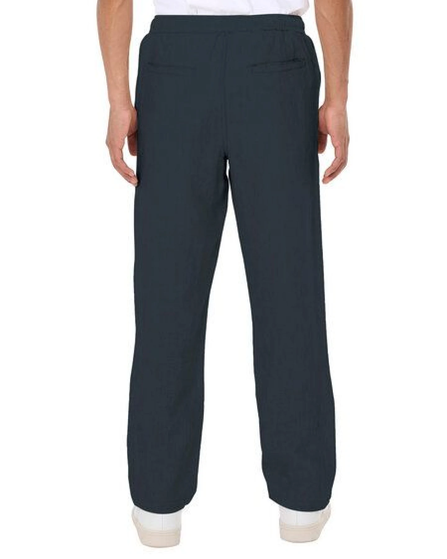 KnowledgeCotton Apparel Lange Hose FIG Loose aus Bio-Leinen – Ansicht 3