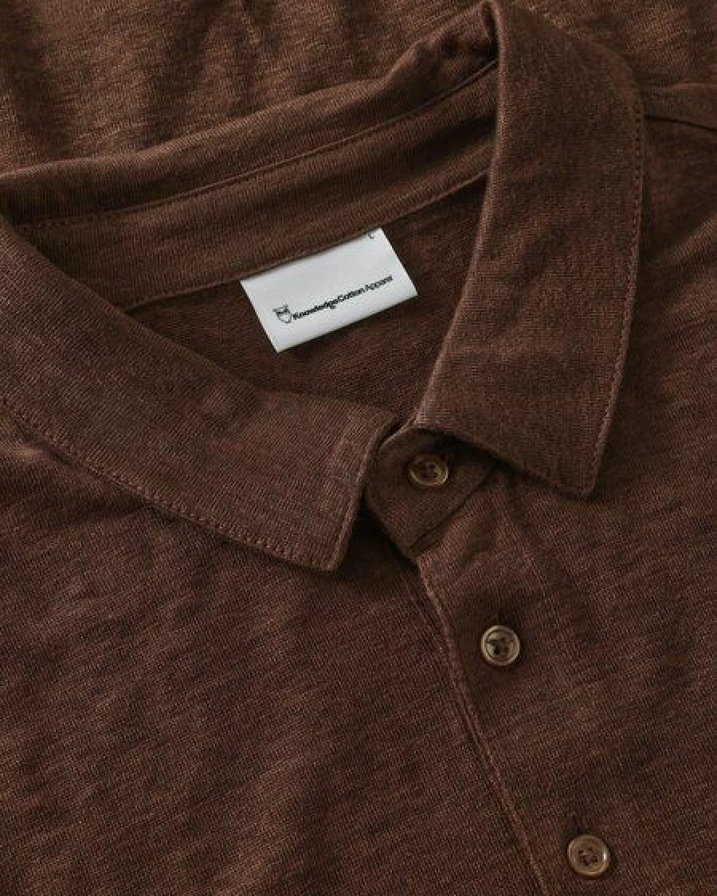 KnowledgeCotton Apparel Poloshirt Regular aus Bio-Leinen – Ansicht 3