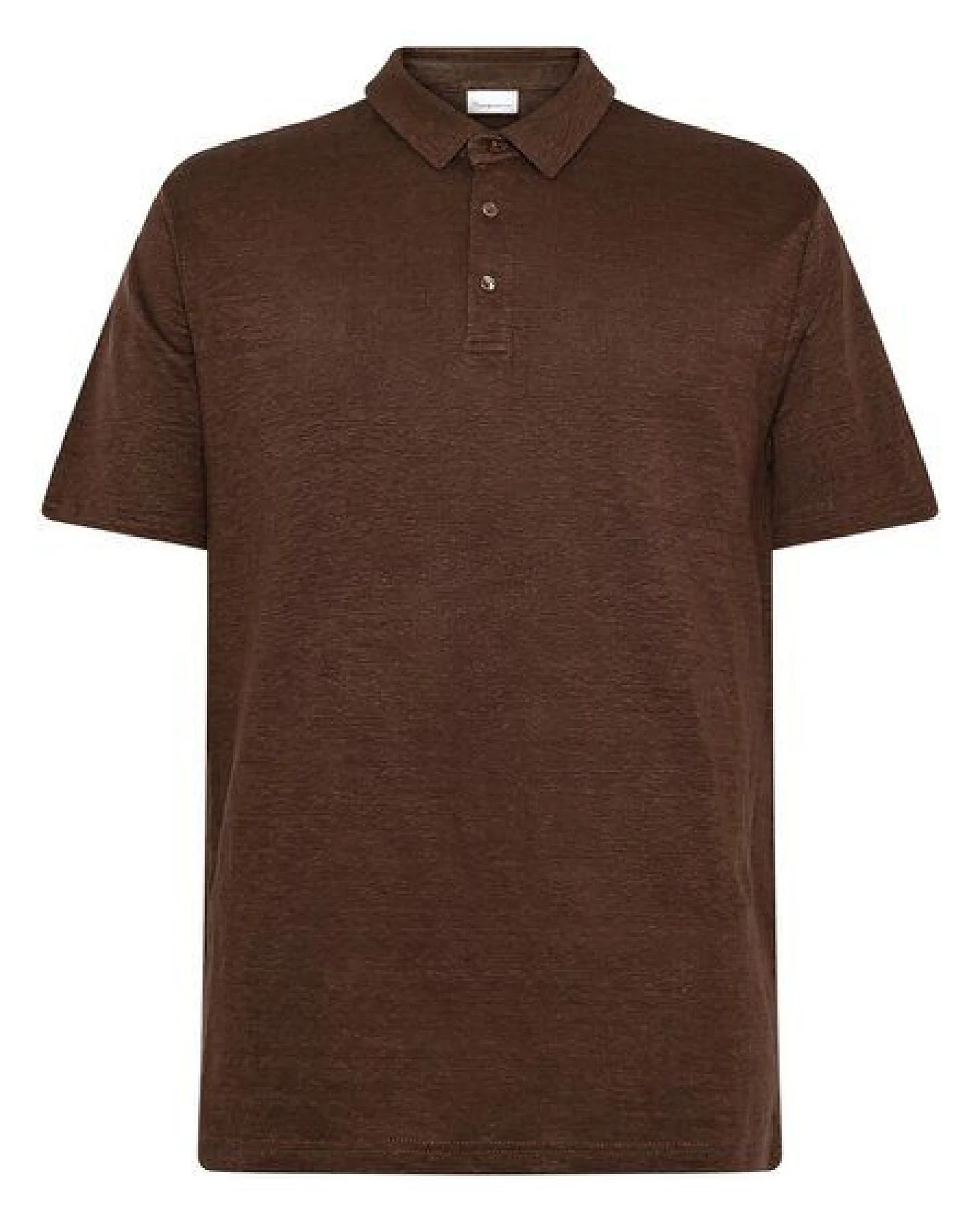 KnowledgeCotton Apparel Poloshirt Regular aus Bio-Leinen – Ansicht 3