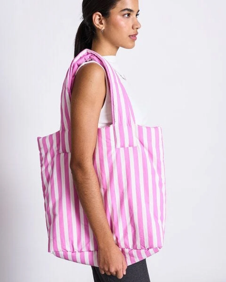 Pink White Striped (Pink Weiß)