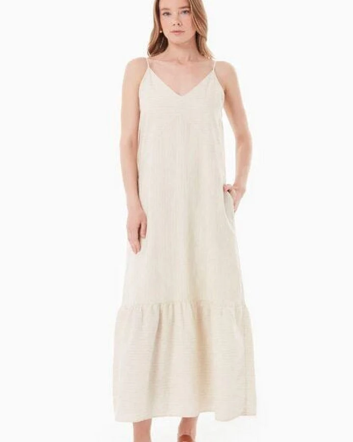 ORGANICATION Kleid aus Bio-Baumwolle und Leinen