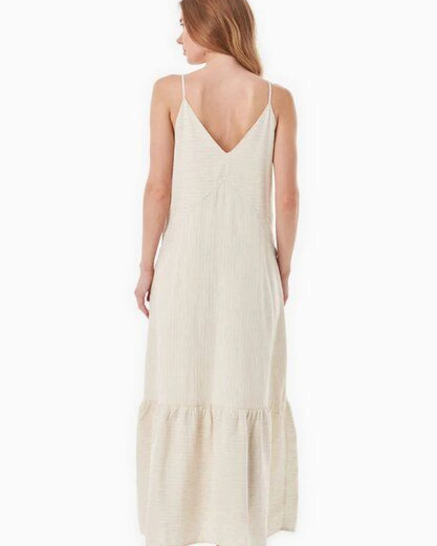 ORGANICATION Kleid aus Bio-Baumwolle und Leinen – Ansicht 3