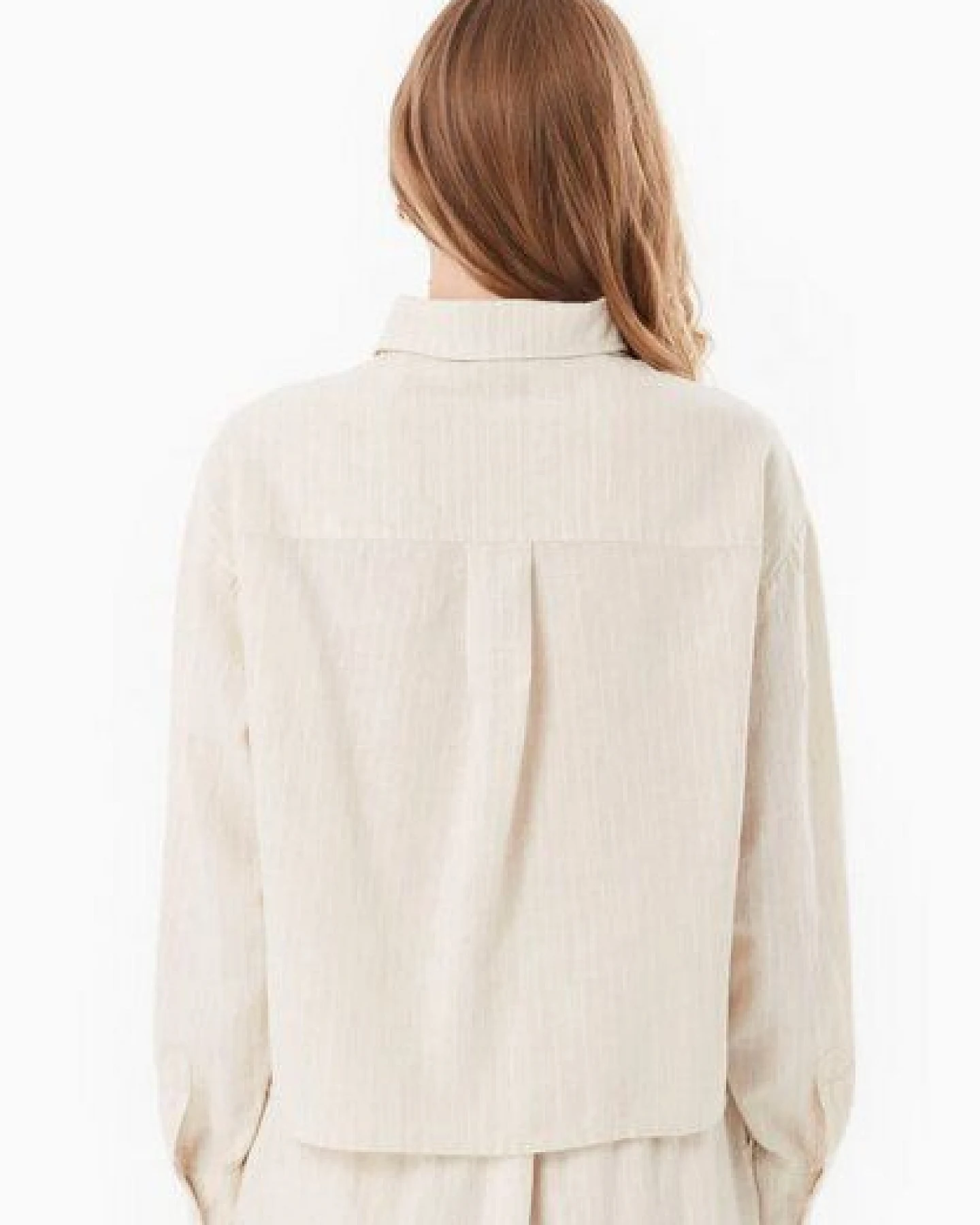 ORGANICATION Bluse aus Bio-Baumwolle und Leinen – Ansicht 4