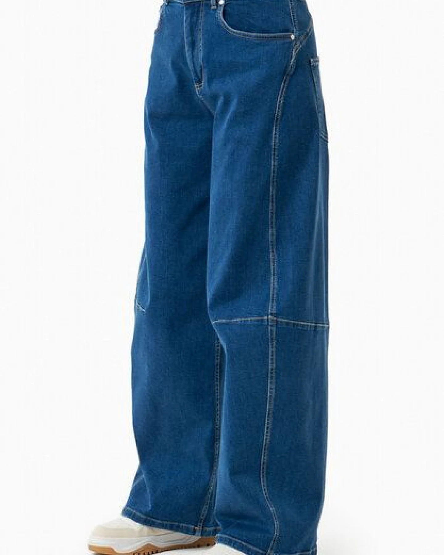 ORGANICATION Jeans mit Weitem Bein aus Bio-Baumwolle – Ansicht 3