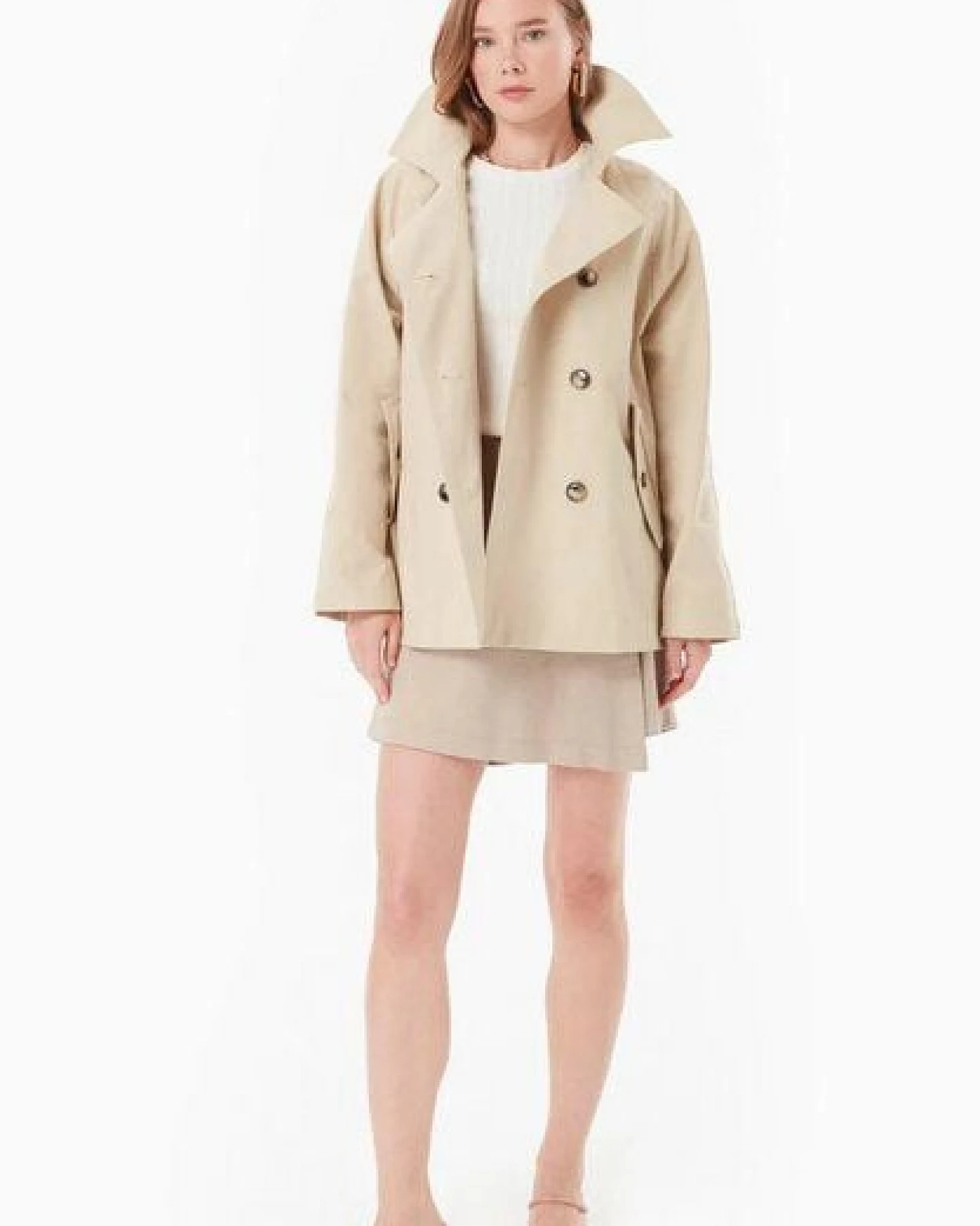 ORGANICATION Trenchcoat aus Bio-Baumwolle – Ansicht 2