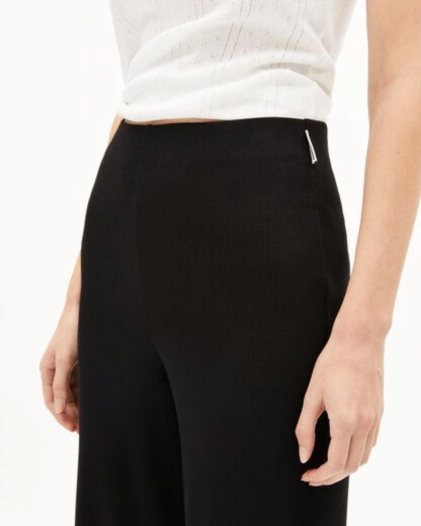 ARMEDANGELS NIANAA RIB Damen Ripp-Jerseyhose aus Bio-Baumwoll Mix – Ansicht 3