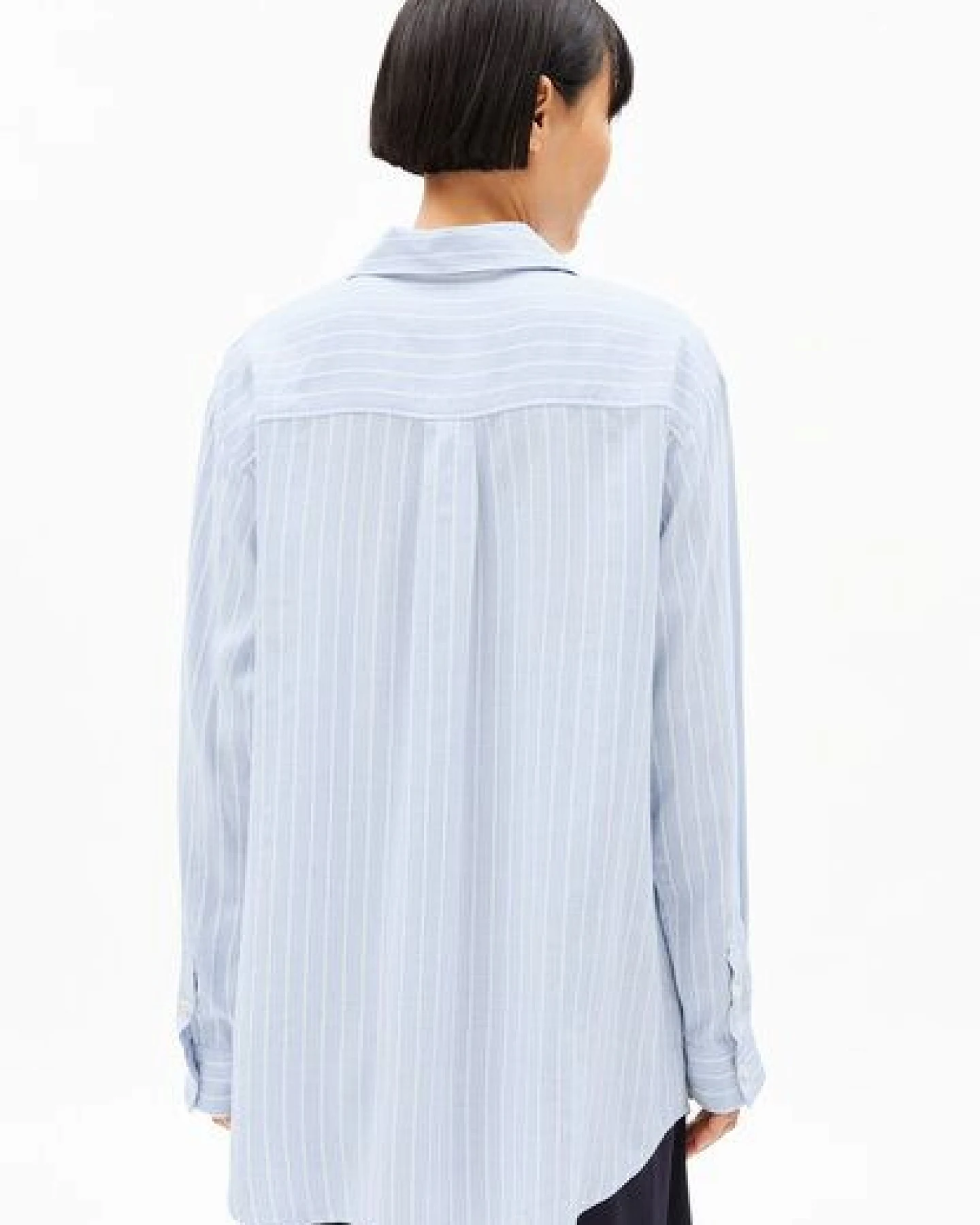 ARMEDANGELS MAALGAA LINO STRIPED Damen Bluse aus Leinen-Mix – Ansicht 2