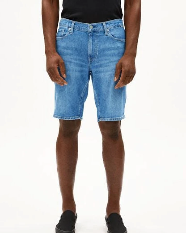 ARMEDANGELS NAAILO Herren Jeans Shorts aus Bio-Baumwoll-Hanf Mix