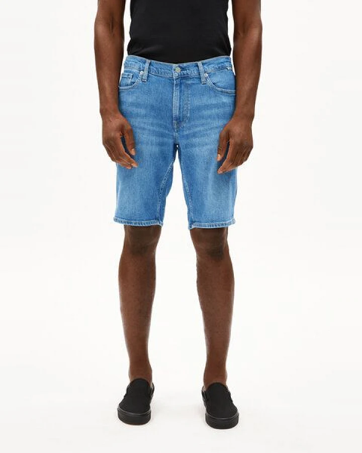 ARMEDANGELS NAAILO Herren Jeans Shorts aus Bio-Baumwoll-Hanf Mix