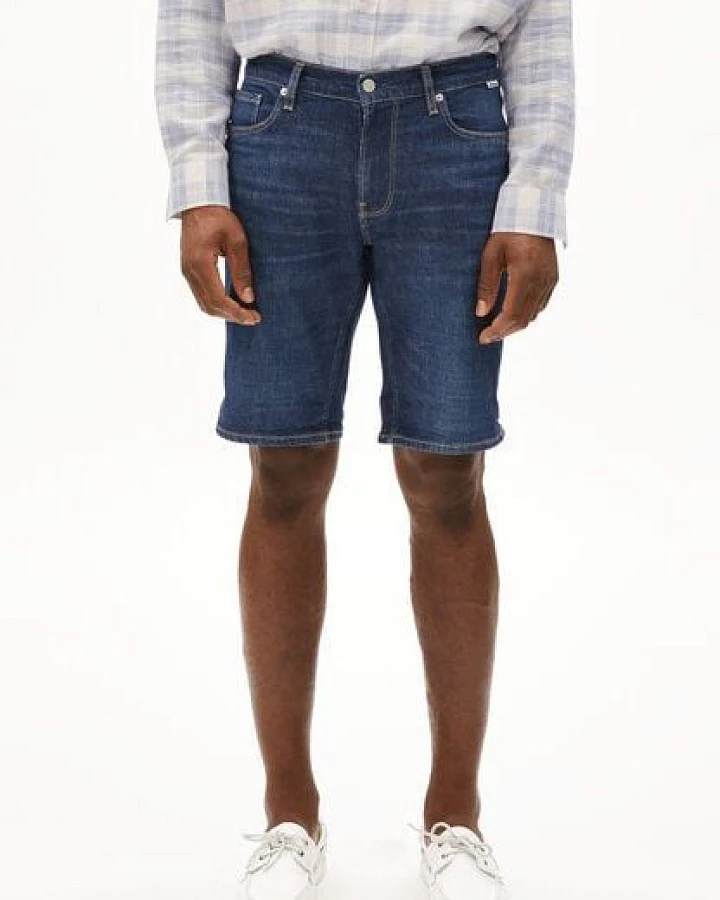 ARMEDANGELS NAAILO Herren Jeans Shorts aus Bio-Baumwoll-Hanf Mix