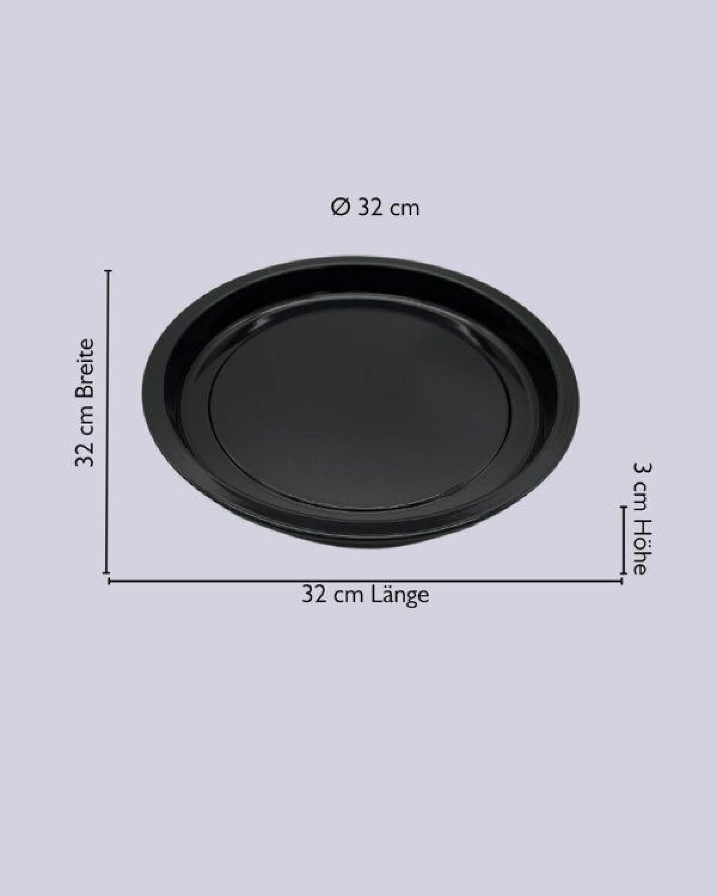 NAKOA Premium Pizzablech rund 32 cm für Backofen & Grill aus natürlichen Rohstoffen mit hervorragender Antihaftwirkung I Kratzfeste Pizzaform I Pizzablech bis 400 Grad I MADE IN GERMANY aus robustem Emaille – Ansicht 4