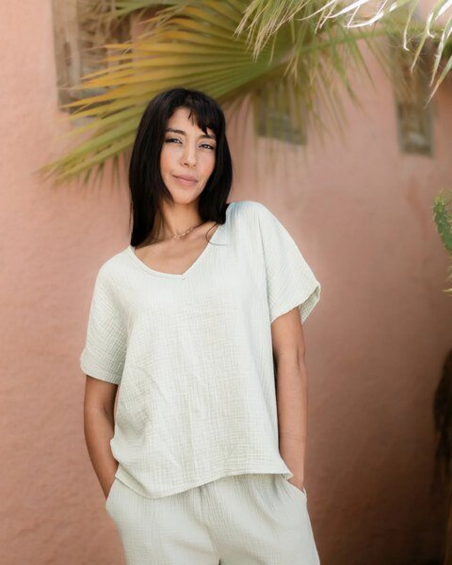NORDLICHT Musselin T-Shirt Lidia aus 100% Bio-Baumwolle – Ansicht 3