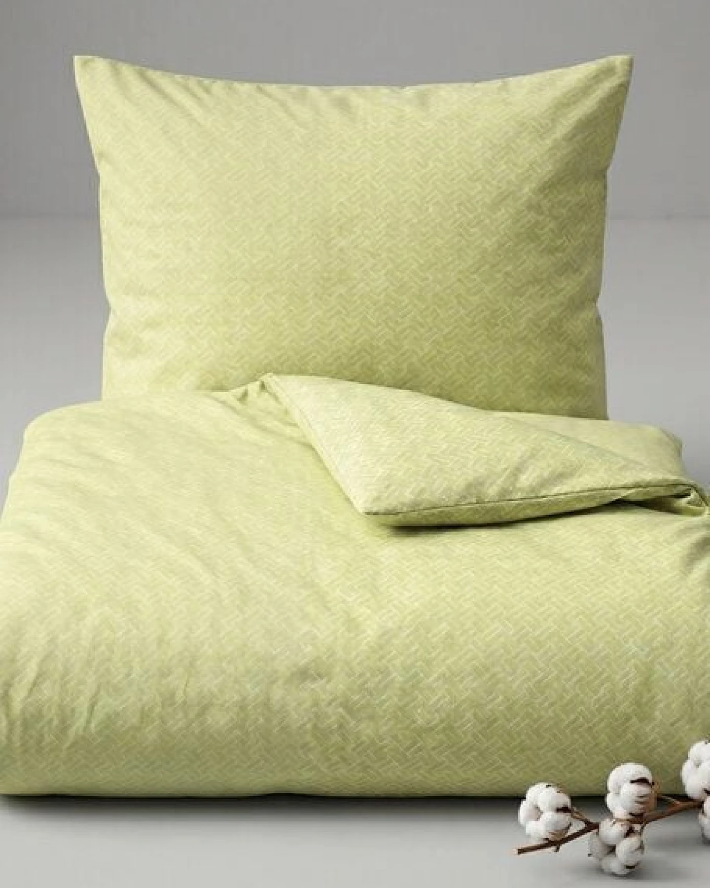 Nature by Adam Bettwäsche 2tlg aus 100% Bio-Baumwolle - Made in Germany - Graphic Ventus light – Ansicht 2