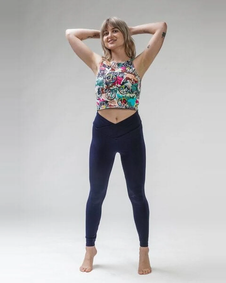 YogiLiebe Yoga double wende Top "Shanti" aus Bio-Baumwolle