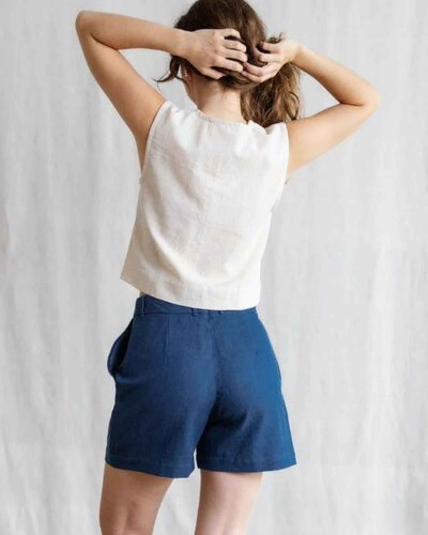 Jyoti - Fair Works Bio-Baumwolldenim Shorts Kusuma – Ansicht 4