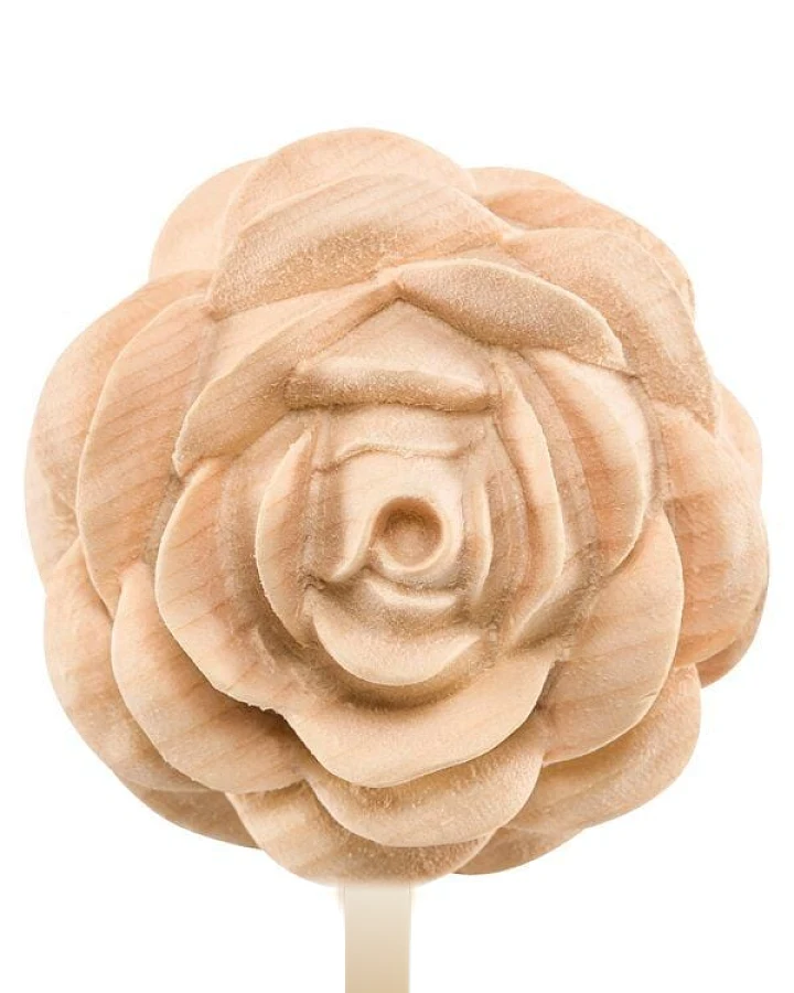 Demi-Art Rosenblüte aus Zirbenholz