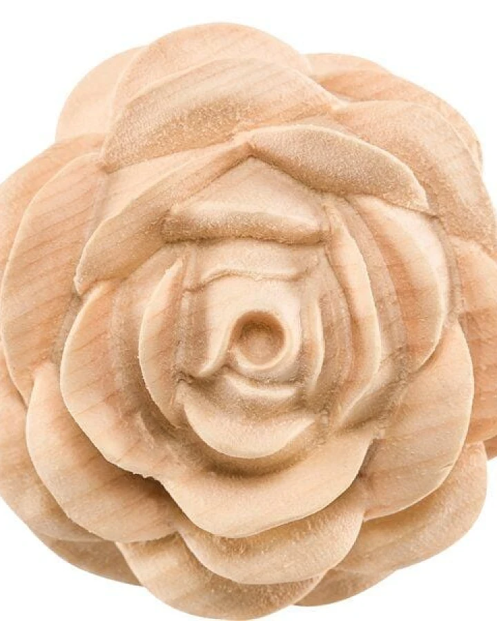 Demi-Art Rosenblüte aus Zirbenholz