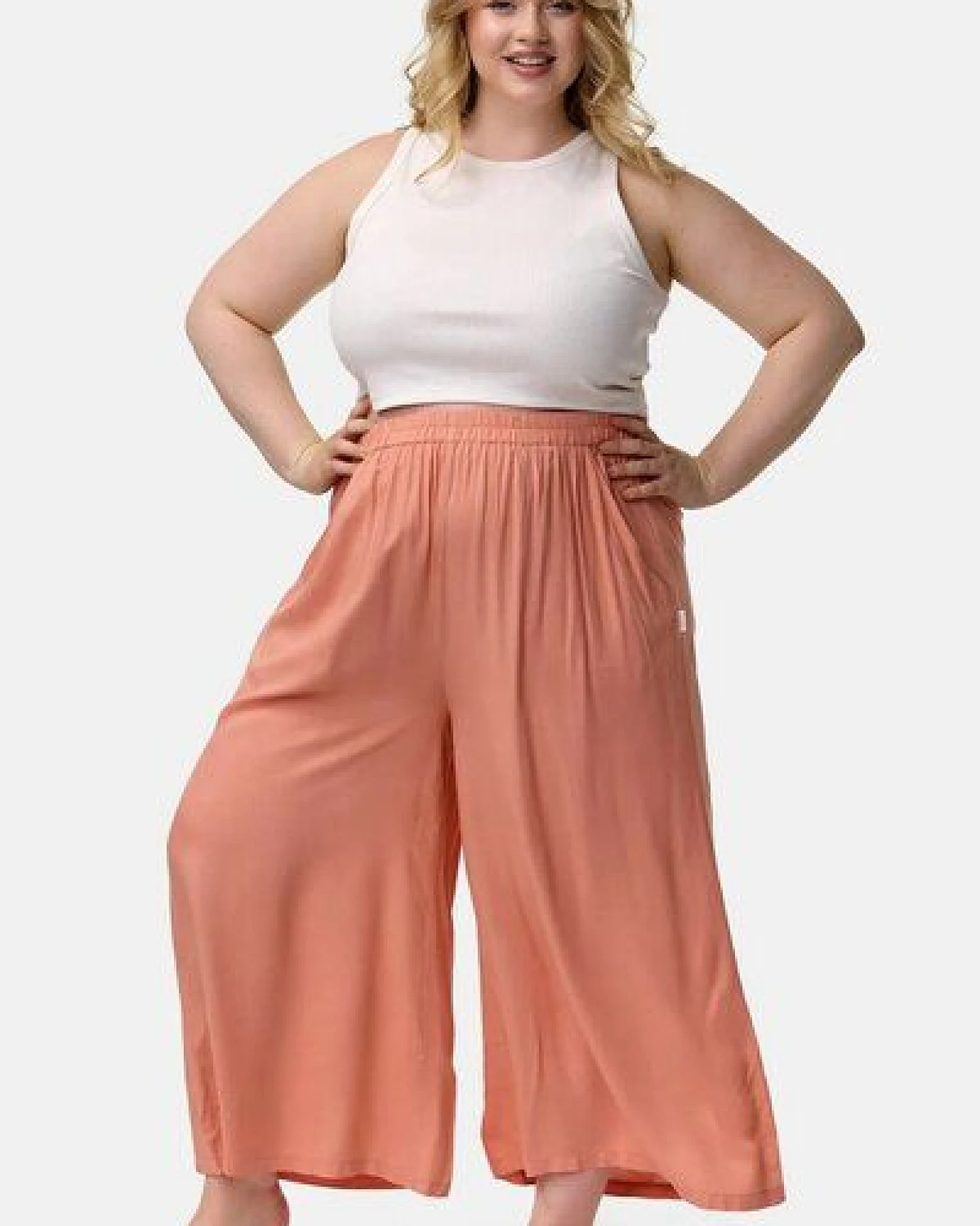 paigh Culotte Einfarbig Plus Size – Ansicht 3