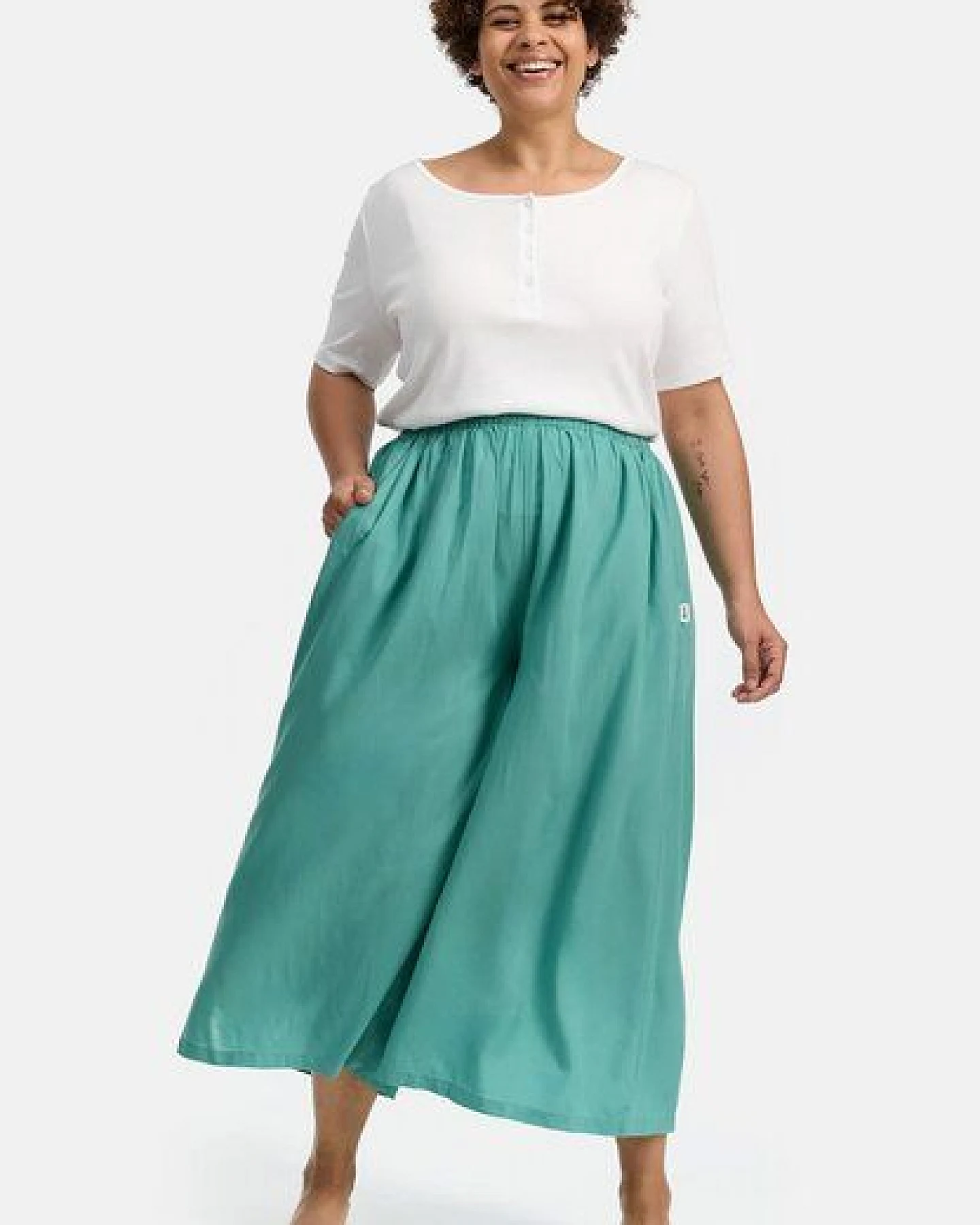 paigh Culotte Einfarbig Plus Size – Ansicht 2
