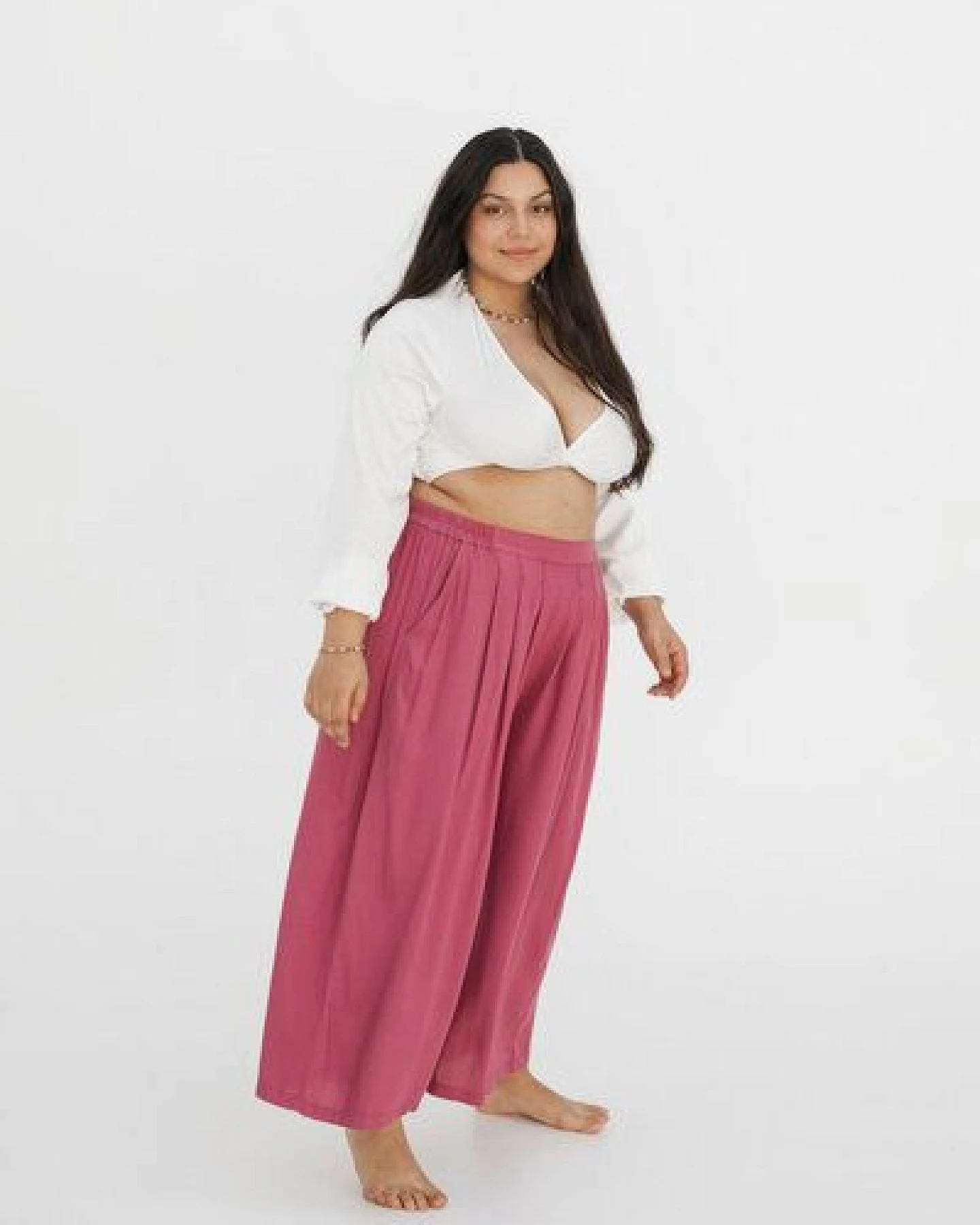 paigh Culotte Einfarbig Plus Size – Ansicht 3