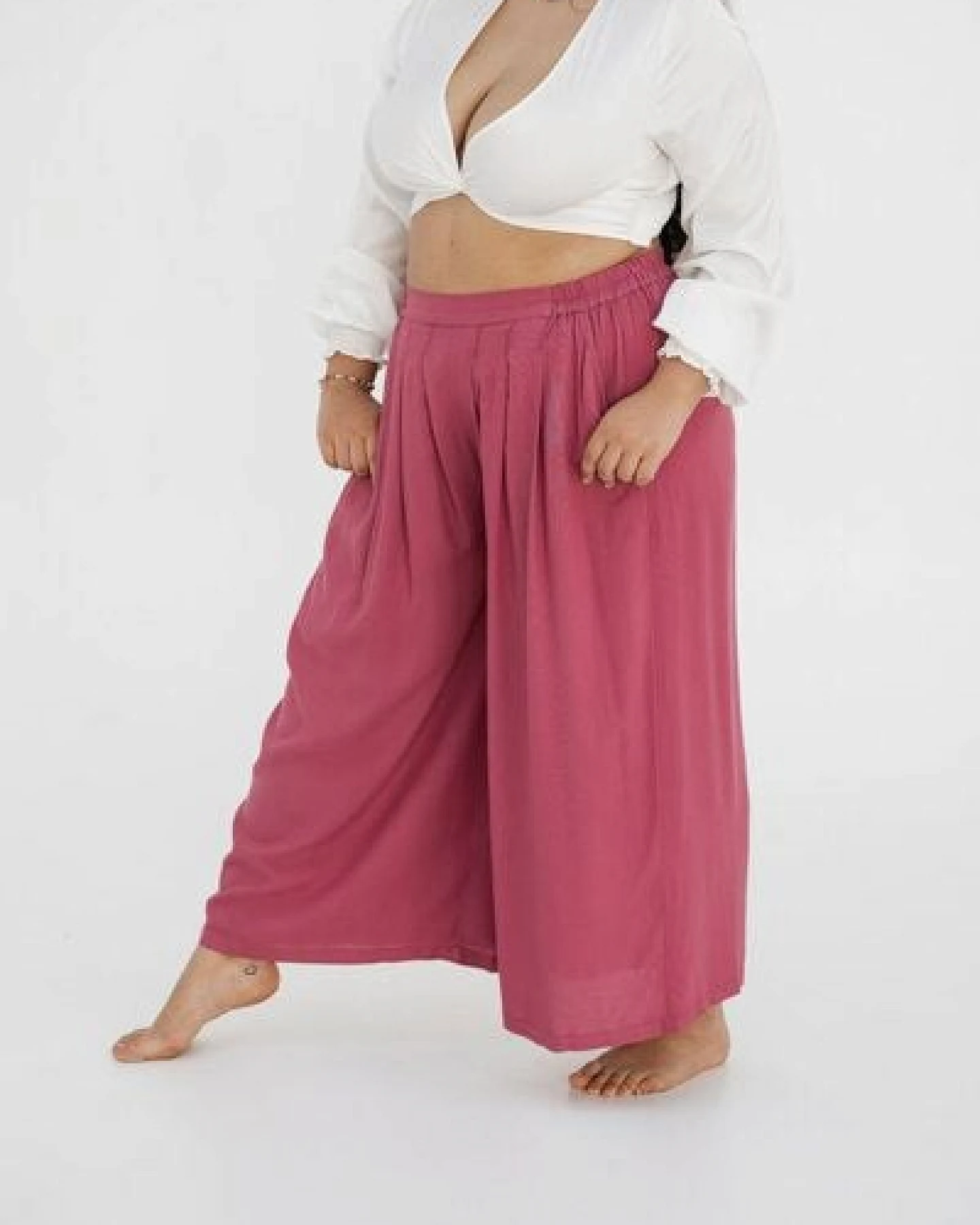 paigh Culotte Einfarbig Plus Size – Ansicht 4
