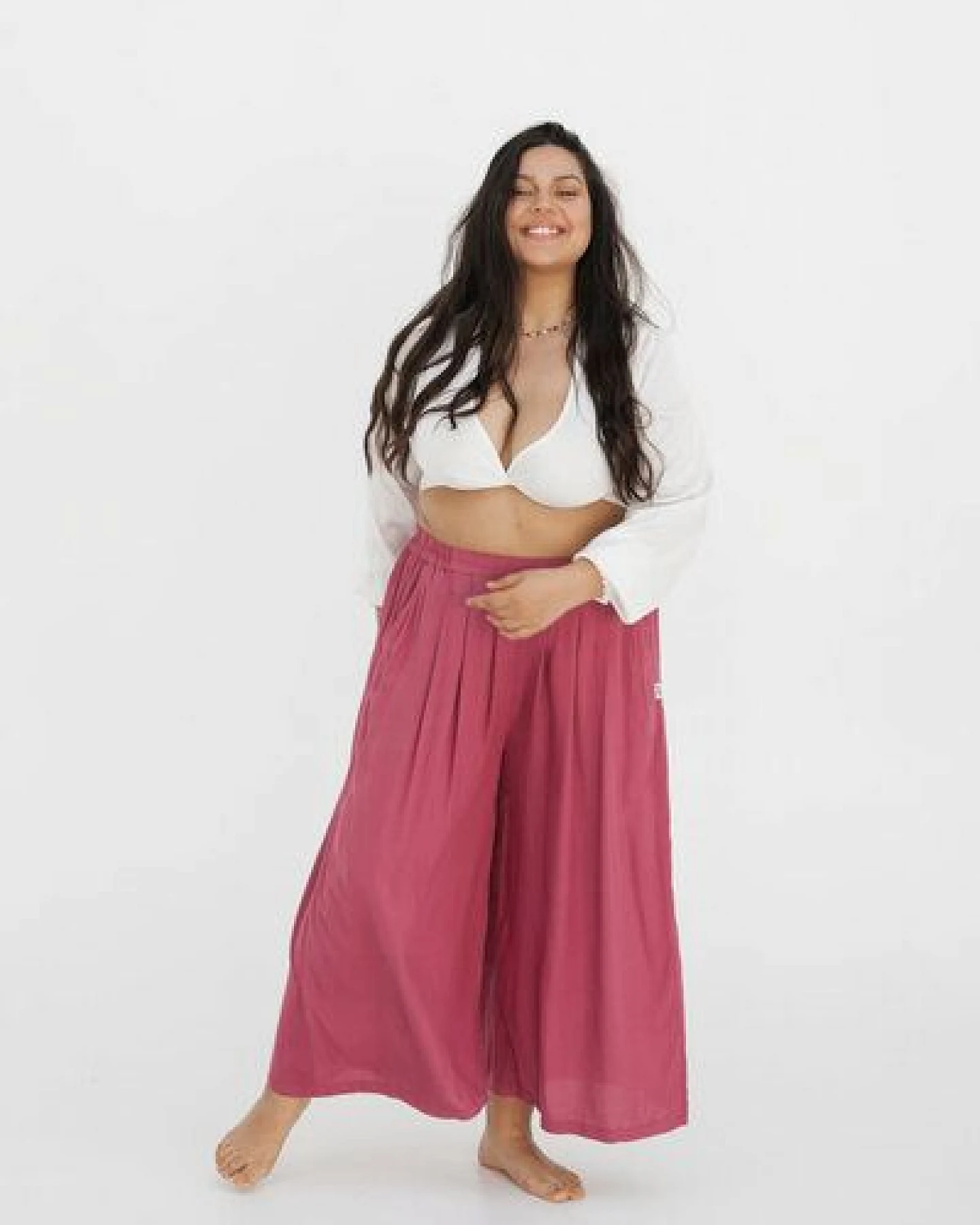 paigh Culotte Einfarbig Plus Size – Ansicht 2