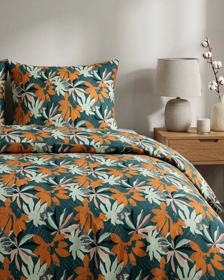 Nature by Adam Bettwäsche 2tlg aus 100% Bio-Baumwolle - Made in Germany - Jungle