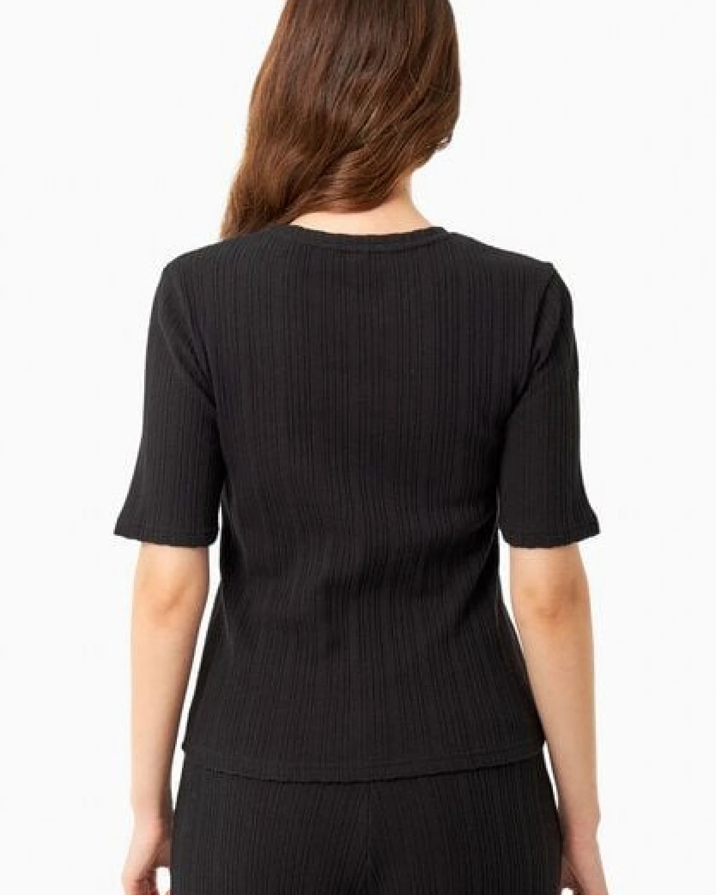 ORGANICATION Jacquard Rib Top mit 1/2 Arm – Ansicht 4