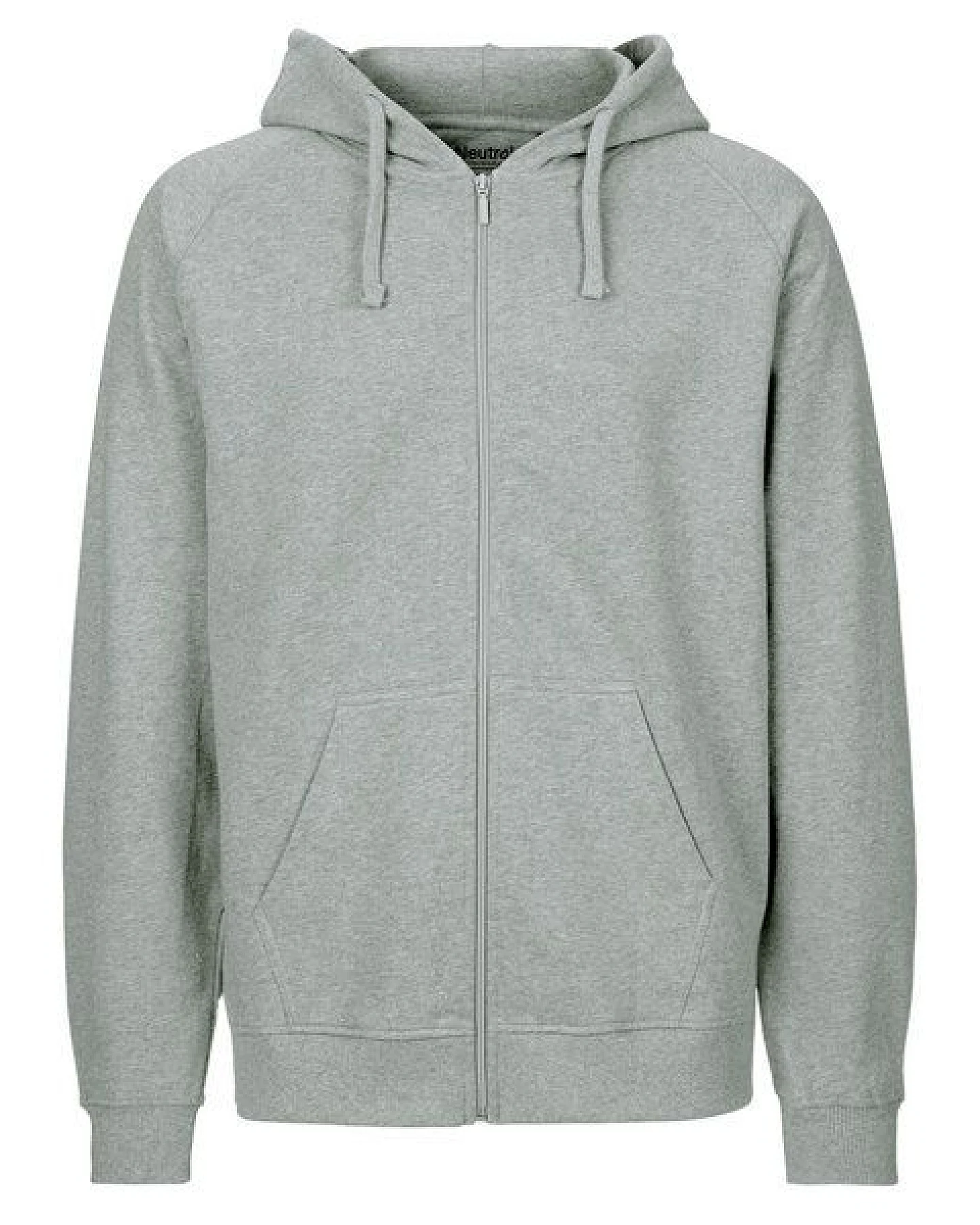 HANDGEDRUCKT "Lange Reise" Männer Zip-HOODY aus reiner Biobaumwolle (kbA) – Ansicht 2
