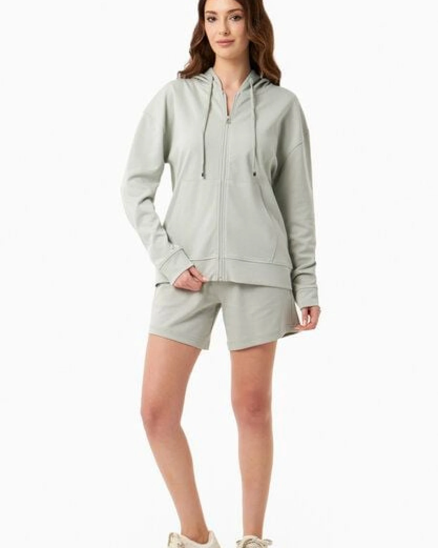 ORGANICATION Sweatjacke aus Bio-Baumwolle – Ansicht 2