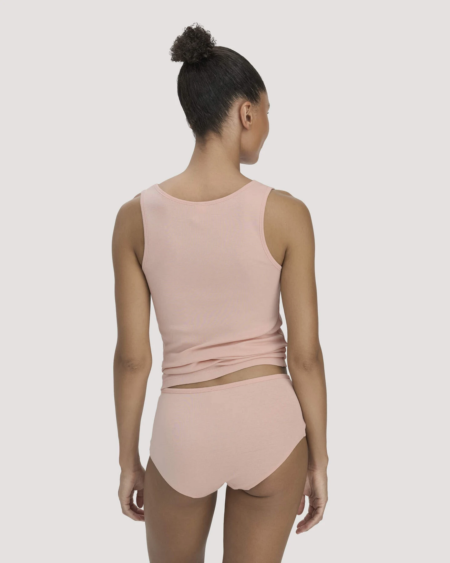 hessnatur Damen Panty Regular Cut 2er-Pack PURE COTTON aus Bio-Baumwolle - rosa - Größe 44 – Ansicht 2
