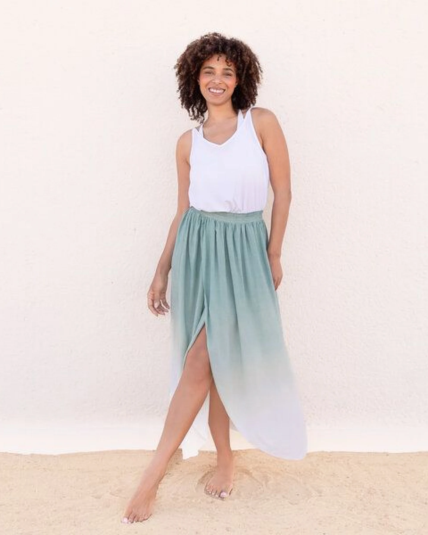 Jaya BETTY TENCEL - Damen - Basic-Top aus TENCEL Lyocell/Biobaumwoll-Mix mit Spaghettiträger – Ansicht 3