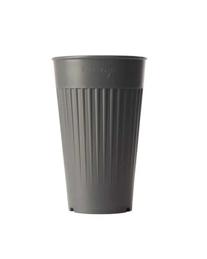 reMAIN MAINcup - 4 St. nachhaltige Mehrweg-Trinkbecher 400 ml aus recyceltem Kunststoff – Bruchfest, Spülmaschinenfest & Stapelbar – Perfekt für Cocktails, Kinder, Gastro & Outdoor – Made in Germany