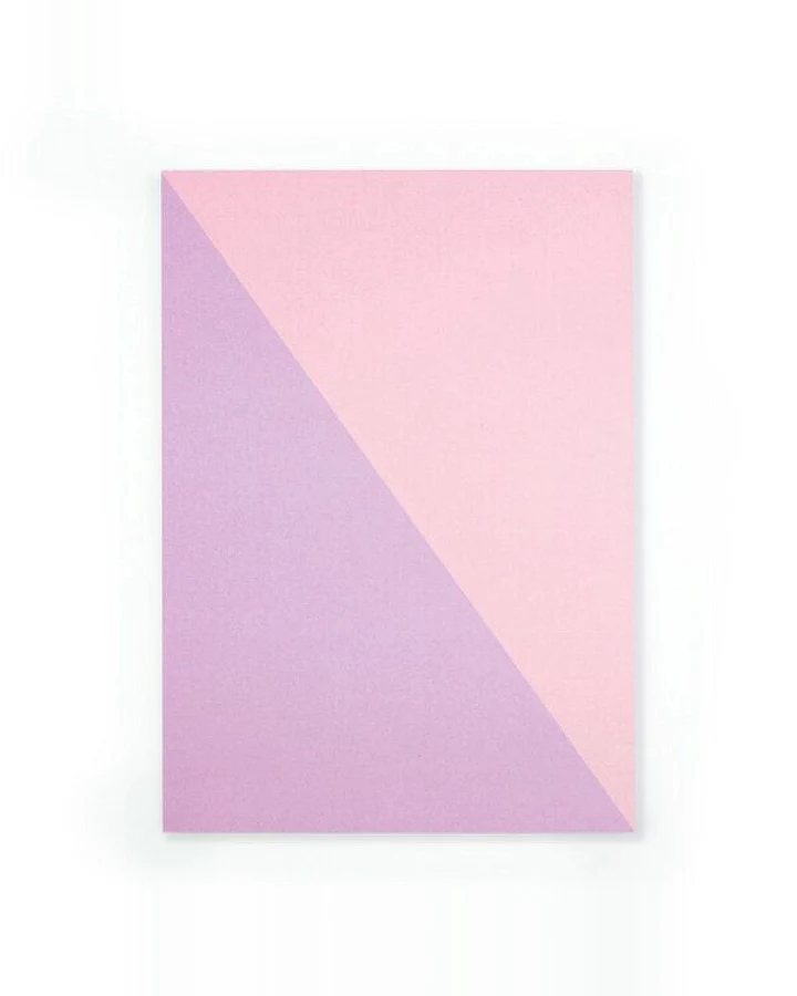 Bow & Hummingbird Notizblock Diagonal Rosa/Lila aus Recyclingpapier