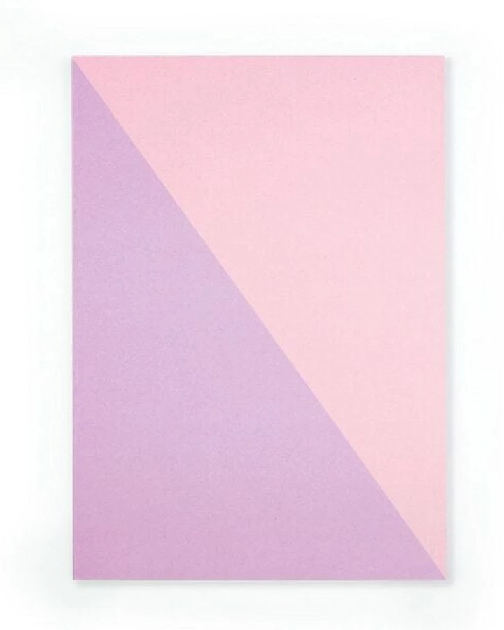 Bow & Hummingbird Notizblock Diagonal Rosa/Lila aus Recyclingpapier